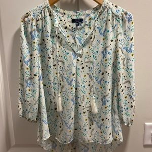 Like New Kaari blue top Sz Small